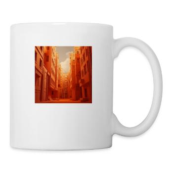 Straße im Hintergrund - Tasse - Weiß - Rechts