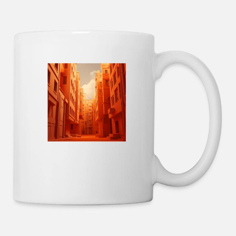 Straße im Hintergrund - Tasse - Weiß
