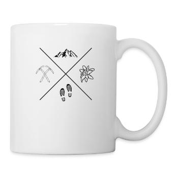 Berg - Tasse - Weiß - Rechts