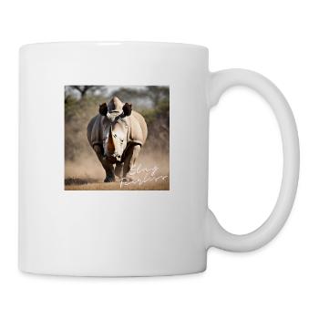 Stay Fearless - Rhino Design - Mug - white - Right
