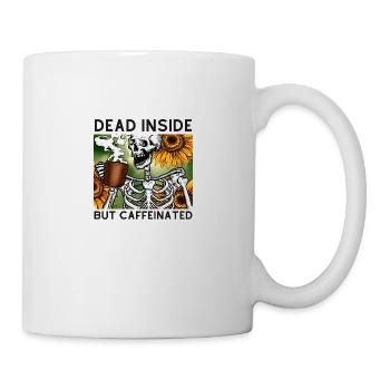 Dead Inside But Caffeinated - Mug - white - Right