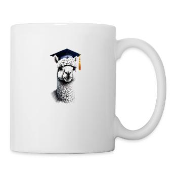 Bachelor Schulabschluss Alpaka Studium Absolvent - Tasse - Weiß - Rechts
