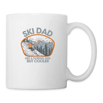 Papa skieur - Mug blanc - blanc - Droite