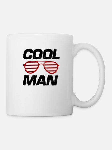 cool man - Tasse - Weiß