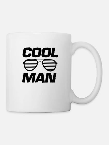 cool man - Tasse - Weiß