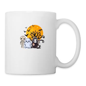Chemise personnalisée d’Halloween, sweats à capuche, tasses, casquettes, sacs - Mug blanc - blanc - Droite