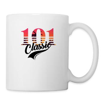 Jahrgang 101. Geburtstag - Tasse - Weiß - Rechts
