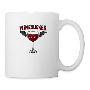 Wine Vampire Halloween Drink Bite - Mug - white - Right