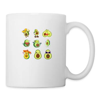 Avocado - Tasse - Weiß - Rechts