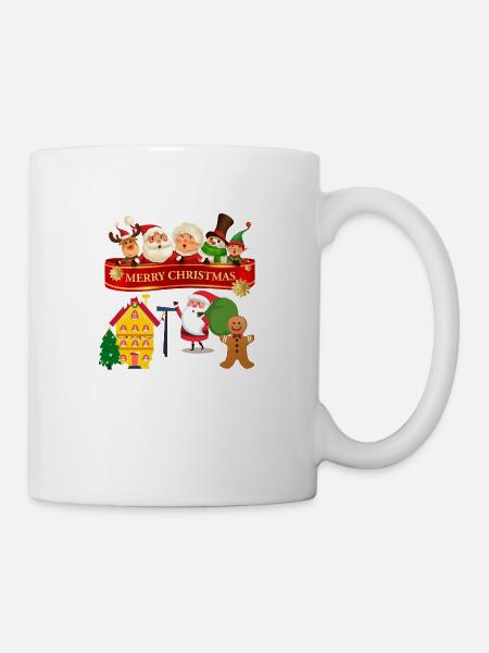 merry christmas - Tasse - Weiß