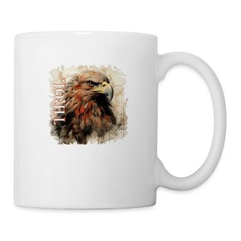 Tiroler Adler dem Land Tirol die Treue, Steinadler - Tasse - Weiß - Rechts