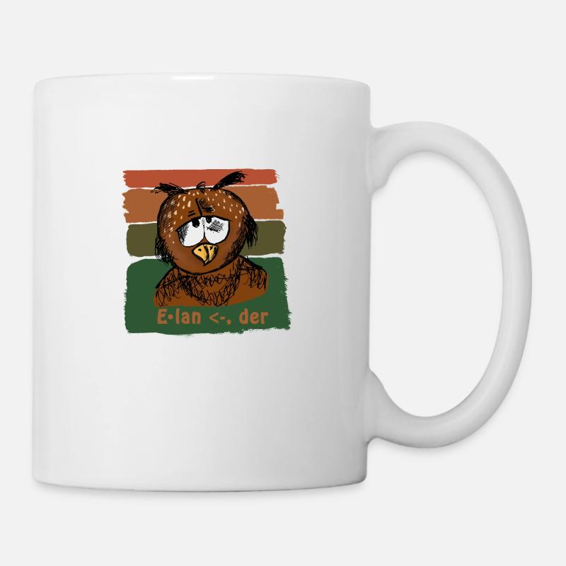 "Elan" - Eule - Tasse - Weiß