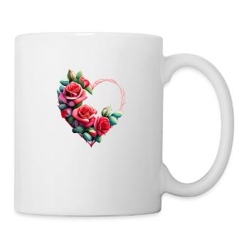Wedding, Mother's Day, Love, Engagement, Valentine's Day - Mug - white - Right