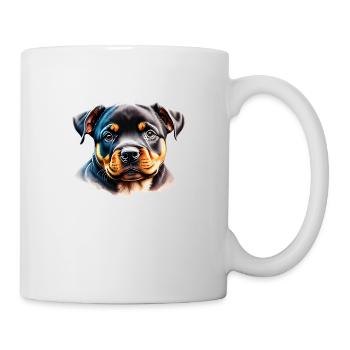 Rottweiler Dog Puppy Dog Rottweiler Puppy Dogs - Mug - white - Right