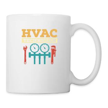 HVAC Technician AC Tech Installer - Tasse - Weiß - Rechts