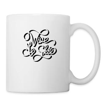 Vive le ski - Mug blanc - blanc - Droite