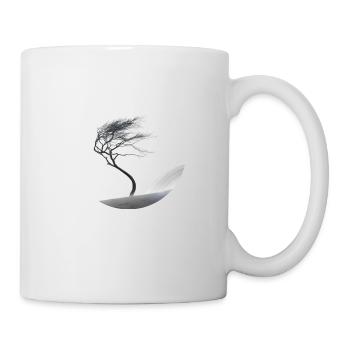 Ein kleiner Baum im grossen Sturm - Tasse - Weiß - Rechts