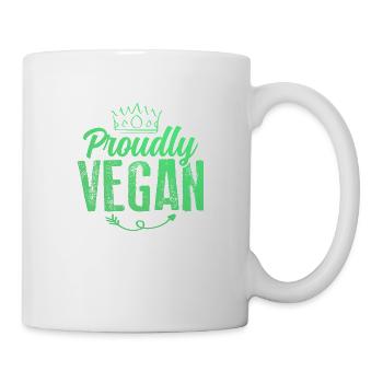Fier végétalien - Mug blanc - blanc - Droite