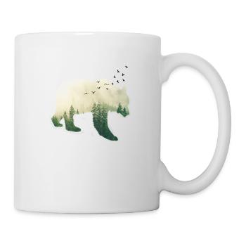 Ours Foret - Mug blanc - blanc - Droite