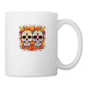 Têtes de mort - Mug blanc - blanc - Droite