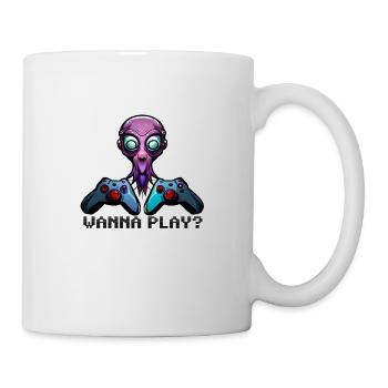 Wanna Play? - Tasse - Weiß - Rechts