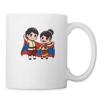 Laos Lao Laotian Flag Elephant Lao I Cadeau - Mug blanc - blanc - Droite