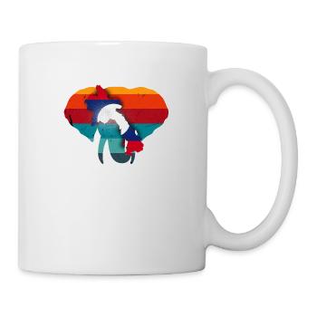 Laos Lao Laotian Flag Elephant Lao I Cadeau - Mug blanc - blanc - Droite