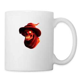 Skull Fear Black Magic Satanic Nightmare - Mug - white - Right
