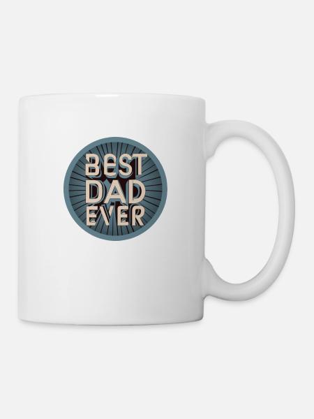 Meilleur Papa / Best Dad Ever / Papa de l'année - Mug blanc - blanc