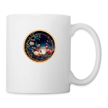 Rose - Tasse - Weiß - Rechts
