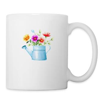 Blume Geschenk Blumen Garten Hobbygärtner Gärtner - Tasse - Weiß - Rechts