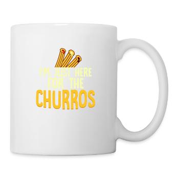 Je suis juste ici pour la pâtisserie latine de churros - Mug blanc - blanc - Droite