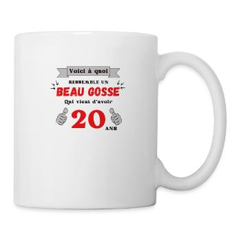 Voici à Quoi Ressemble Un Beau Gosse de 20 ans - Mug blanc - blanc - Droite