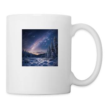 Shooting Stars Dreamlike Forest/Style shooting stars - Mug - white - Right