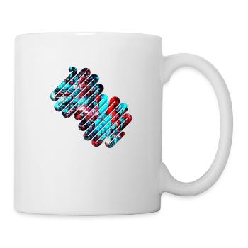 Masken formen modernistische abstrakte Kunst Kunst Geometrie - Tasse - Weiß - Rechts