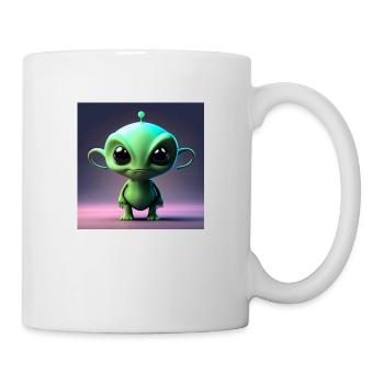 Happy Halloween cute alien scary funny spooky - Mug - white - Right