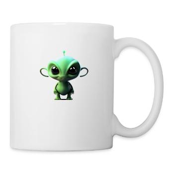 Happy Halloween cute alien scary funny spooky - Mug - white - Right