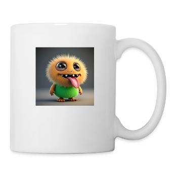 Happy Halloween cute monster tongue out scary fun - Mug - white - Right
