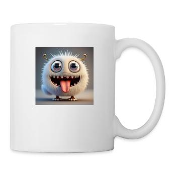 Happy Halloween cute monster tongue out scary fun - Mug - white - Right
