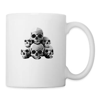 Totenköpfe - Tasse - Weiß - Rechts