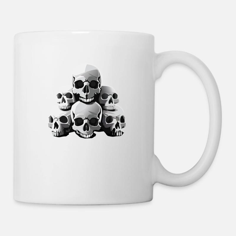Totenköpfe - Tasse - Weiß
