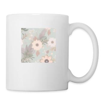 Flowers in pastel colors - Mug - white - Right