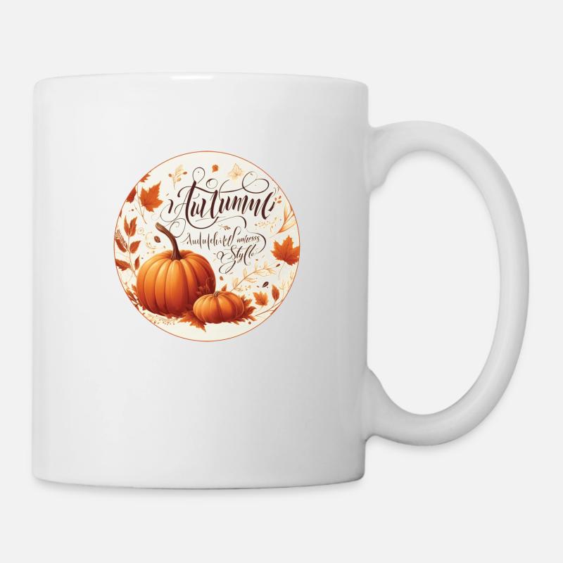 Herbstliebe - Tasse - Weiß