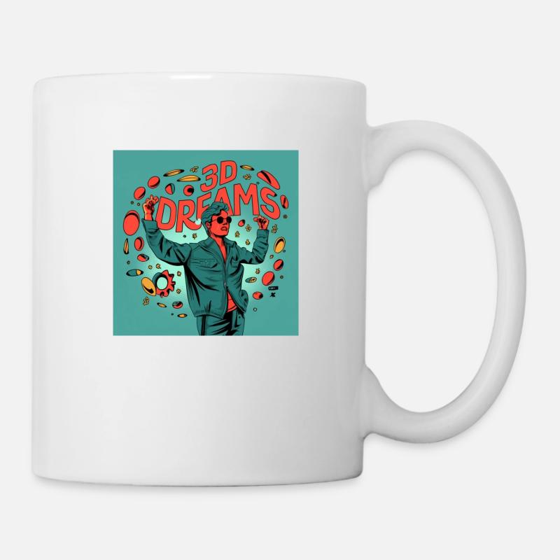 Rêves 3D - Mug blanc - blanc