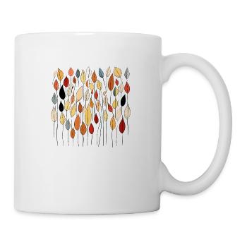 Autumn Leaves Motif - Mug - white - Right