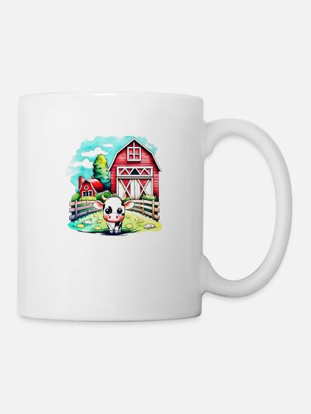 Niedliche Kuh - Tasse - Weiß