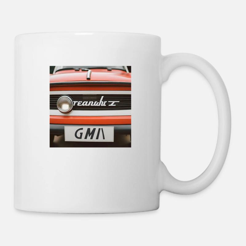 Rouge rétro - Mug blanc - blanc
