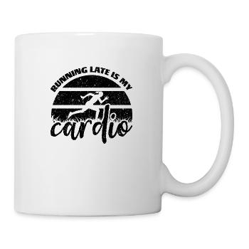 Running Late Is My Cardio - Mug - white - Right