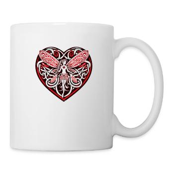 Celtic Fairy Heart - Mug - white - Right