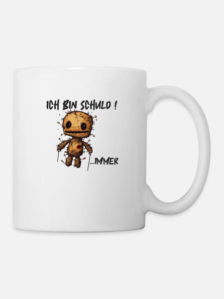 Voodoo Puppe - Ich Bin Schuld ...Immer - Tasse - Weiß